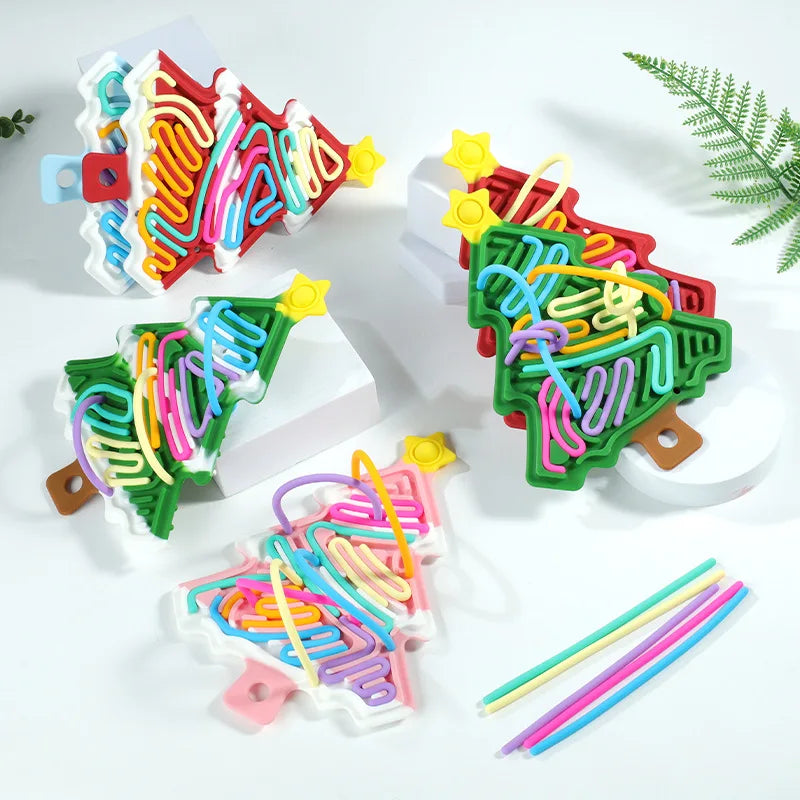 Fidget Spielzeug Schlüsselanhänger Braun - Kompaktes Klick Toy Mit Lanyard