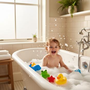 Badleksaker som gör badet roligare och tryggare