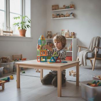 Magnetiska leksaker för barn som älskar att bygga