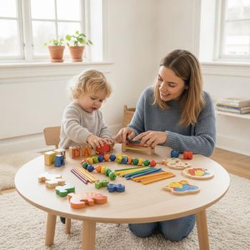 Pedagogiska leksaker som tränar språk och siffror
