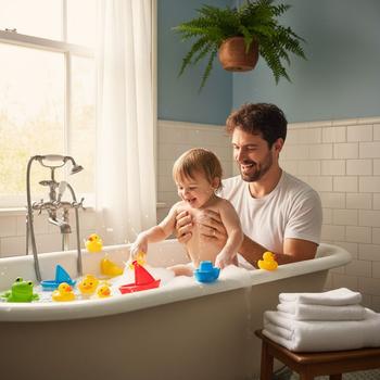 Badleksaker som gör badet roligare och tryggare