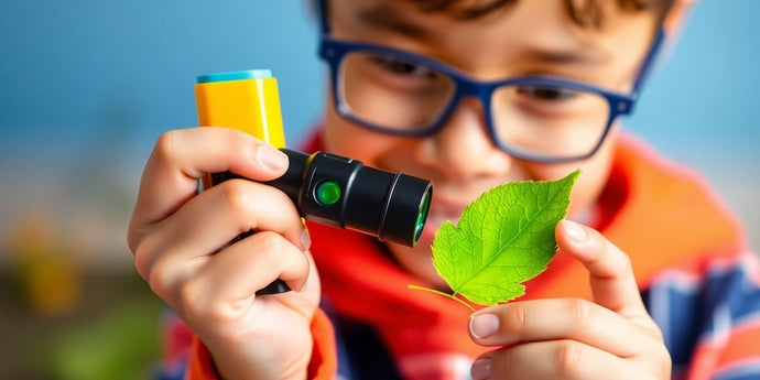 Lärande gjorde roligt med Kids Pocket Microscope™ för barn!