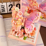 BloomBook – Romantiskt & kreativt – 3D-blombok med rosor och fjärilar