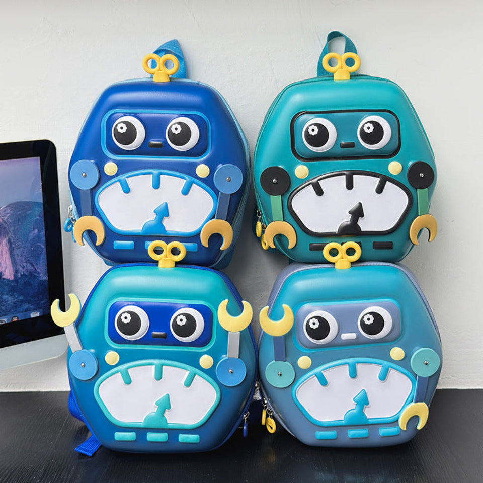 MiniBot – Cool & praktisk – barnryggsäck med robotmotiv