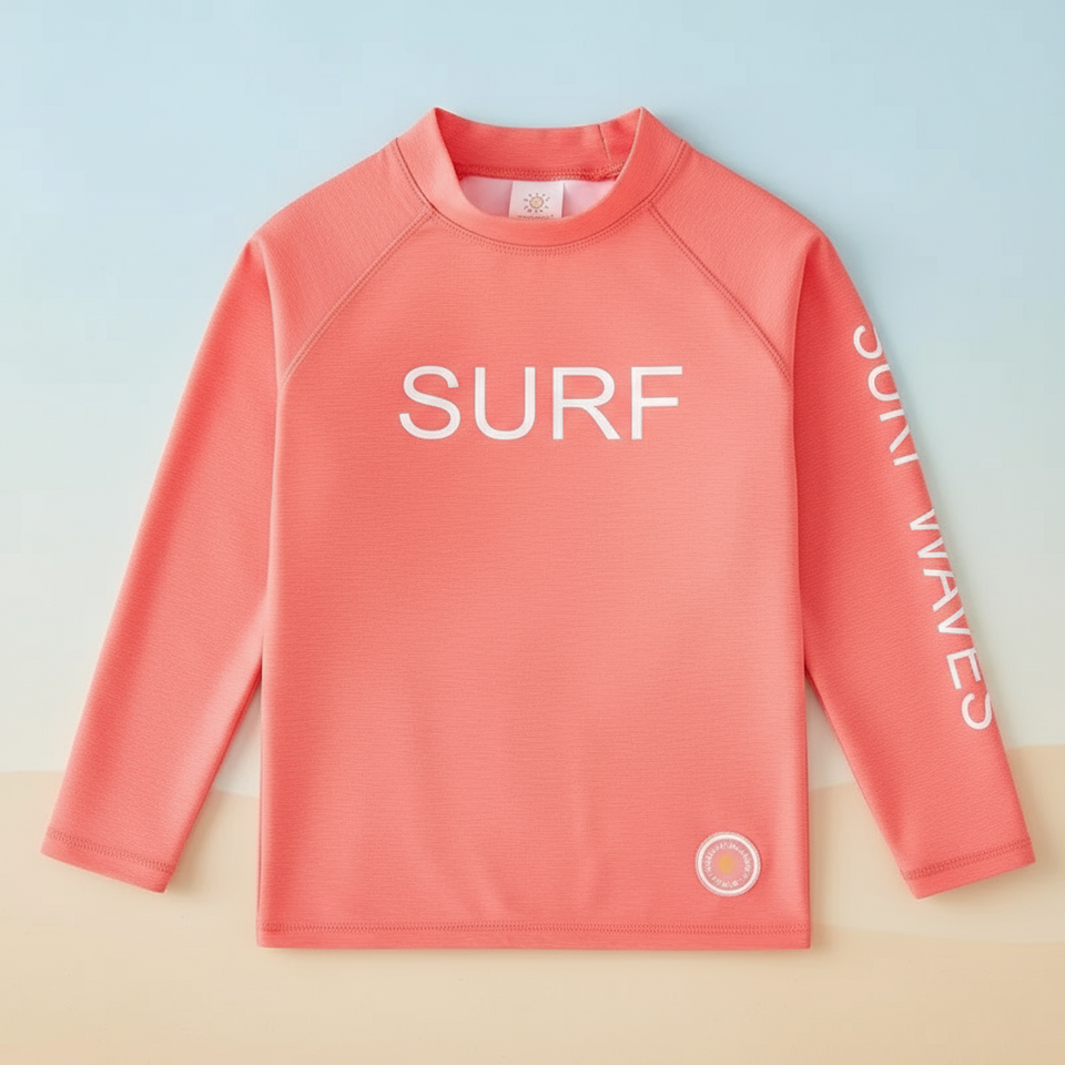 SunShield – Skyddande och smidig – barnsurfskjorta med långa ärmar och UPF 50+