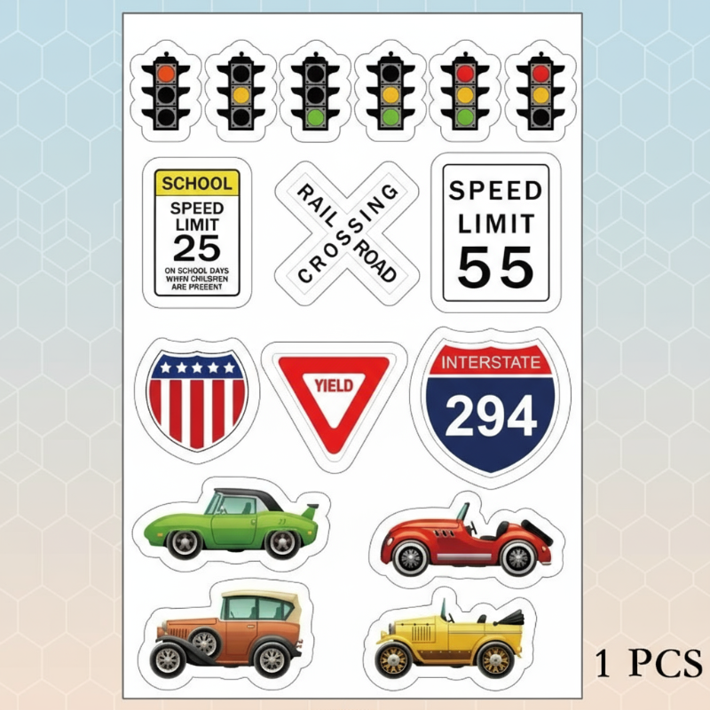 KidoTape – Färgglad och praktisk – Trafikväg-klistertejpsset