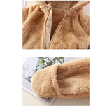 CozyBear – Mjuk & varm – Babyoverall med huva med djurmotiv