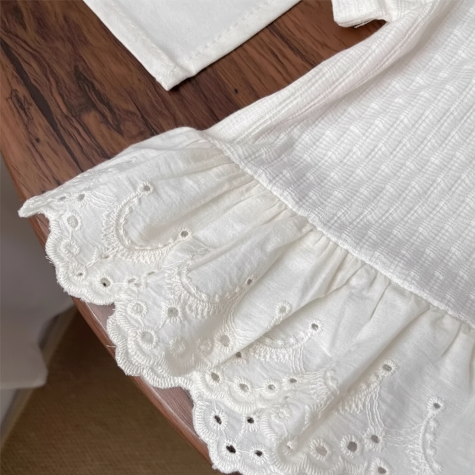 Polo Premium – Mjukt & sött – T-shirt med spetskant