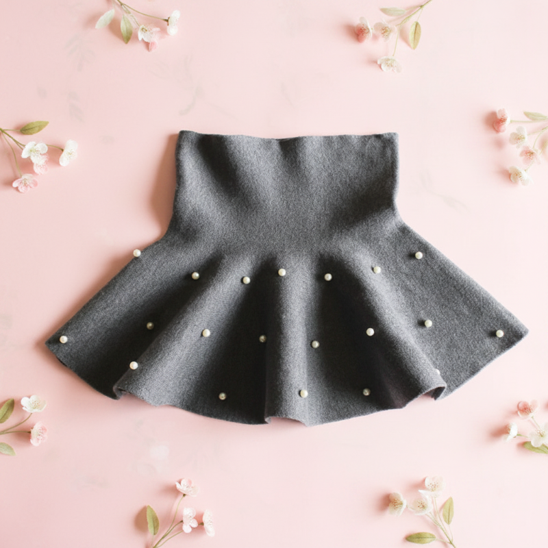 Girls Knitted Skirt – Komfort & stil – Barnkjol