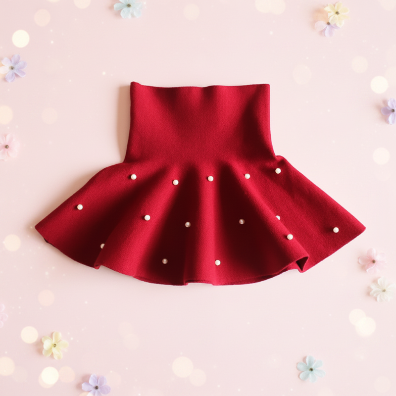 Girls Knitted Skirt – Komfort & stil – Barnkjol