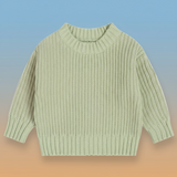 PureSoft – Classic & Cozy - Enfärgad stickad tröja