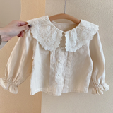 PrettyLayers – Sött & elegant – 3-delat set för flickor med kjol, blus och stickad kofta
