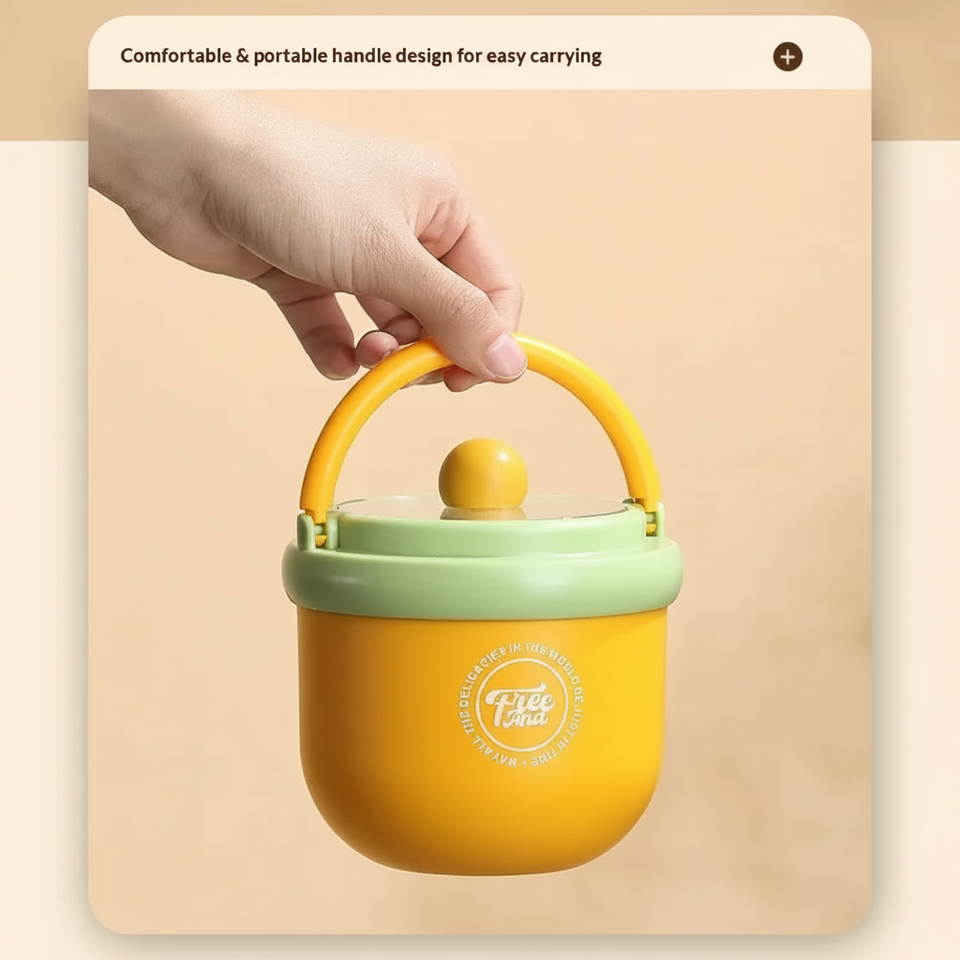 MealMate – Praktisk & isolerad – Lunchskål i rostfritt stål med sked