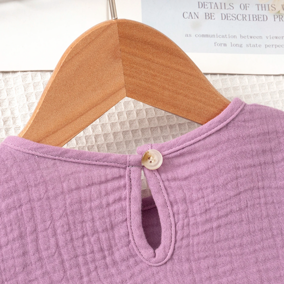 SoftCharm – Elegant och bekvämt – Set för flickor med volangtröja och långbyxor