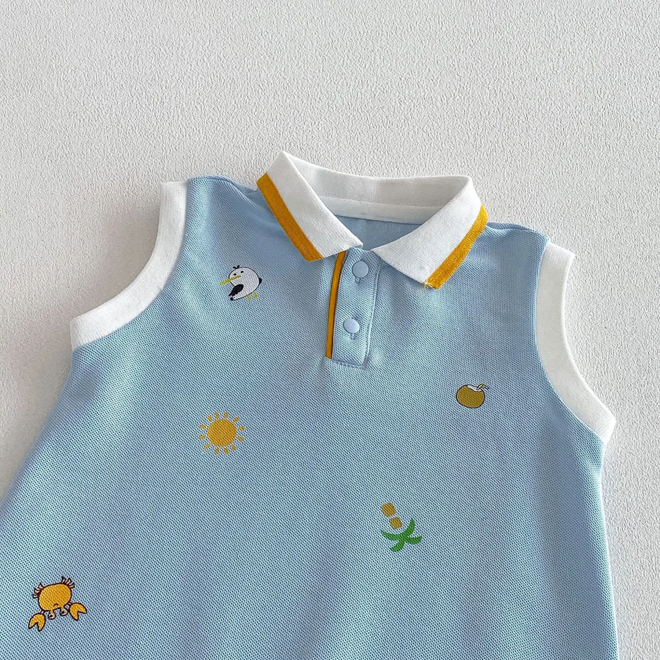 SunnyBaby – Bekväm och söt – Polo-body för spädbarn