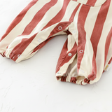 Striped Overall Romper – Mjuk & bekväm – Jumpsuit för barn