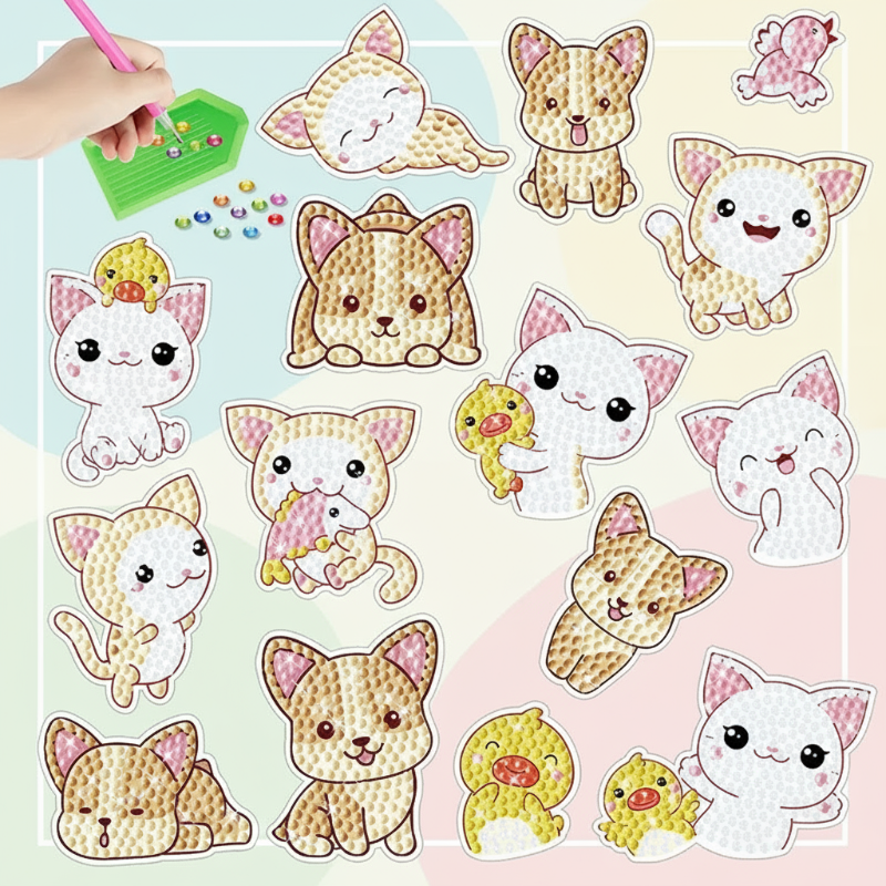 GemArt – Skuggiga & glänsande – Diamantmålningsklistermärken