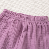 SoftCharm – Elegant och bekvämt – Set för flickor med volangtröja och långbyxor