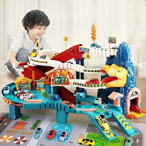 JurassicRun – Cool & Lärorikt – Dino Racebaan med bilar