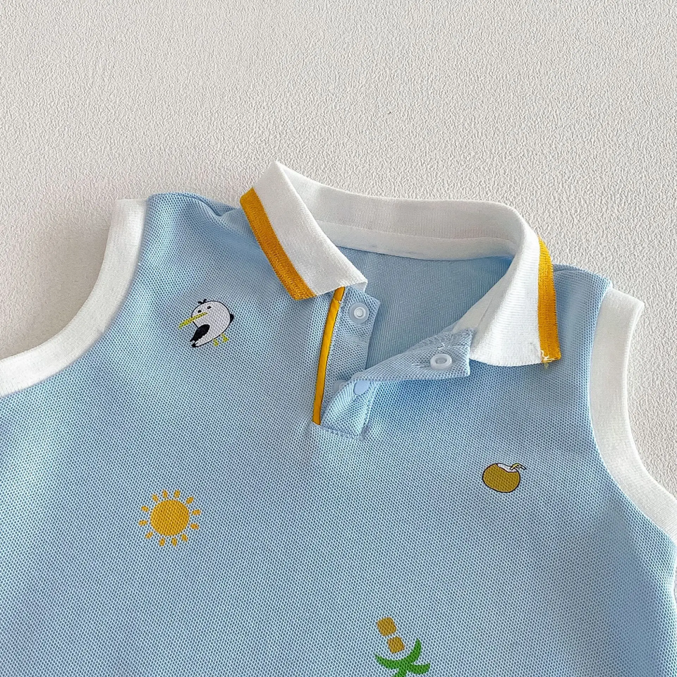 SunnyBaby – Bekväm och söt – Polo-body för spädbarn