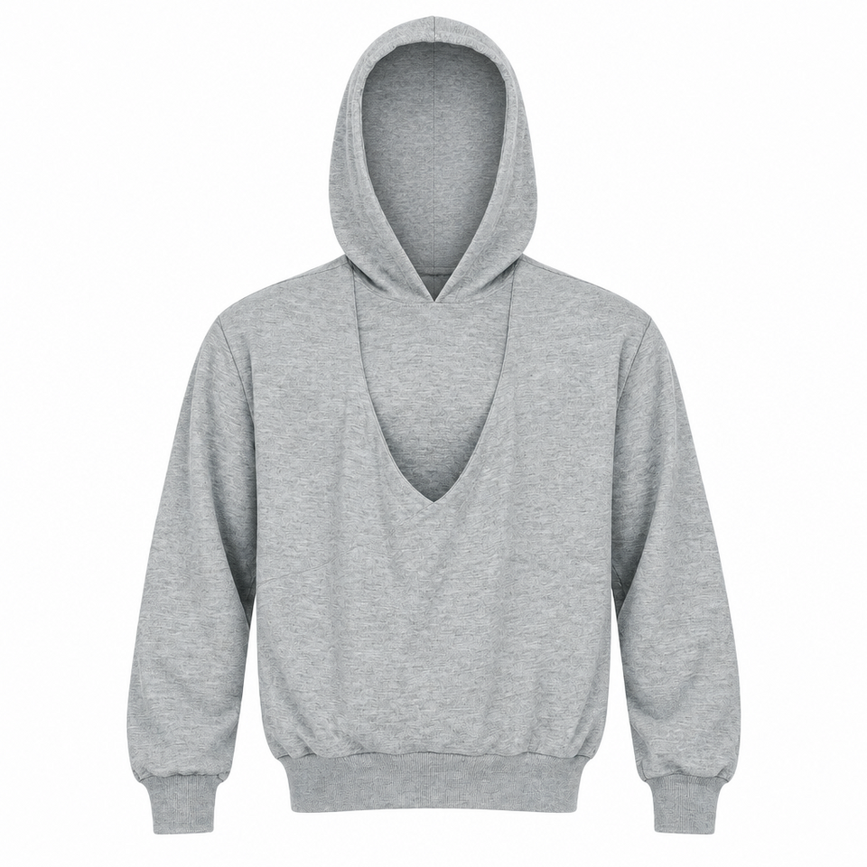 CuddleDad – Bekväm och praktisk – Hoodie för män med förvaringsficka