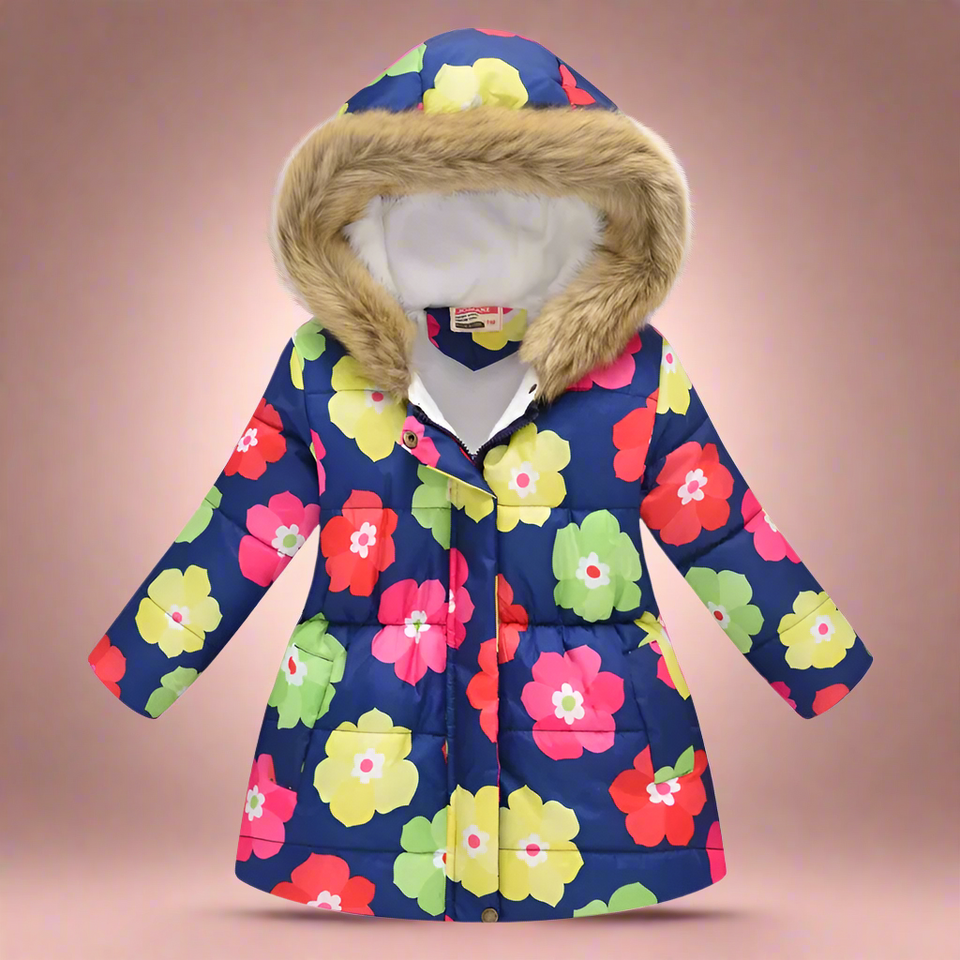 CozyTrend – Elegant & mysig – Vadderad vinterjacka för flickor