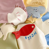 LittlePatch – Tecknad film & Roligt  – Barn-T-shirt med tecknade film-patchar