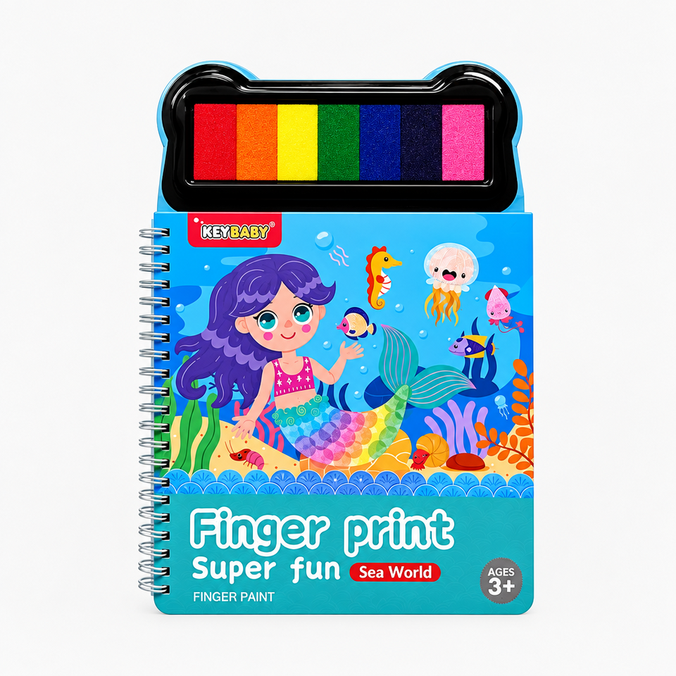 FingerArt – Kreativt & färgglatt – Fingerfärgsbok för barn