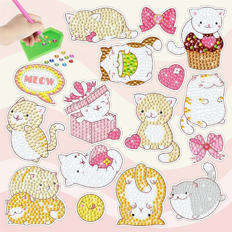 GemArt – Skuggiga & glänsande – Diamantmålningsklistermärken