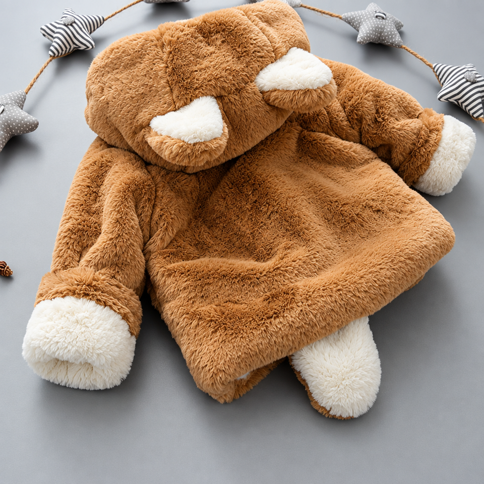 CozyPrincess – Varm och mjuk – plyschjacka med huva för flickor
