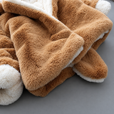 CozyPrincess – Varm och mjuk – plyschjacka med huva för flickor