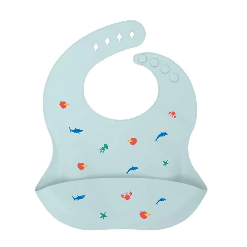 Silicone Bib - Vattentät och moderiktig - Babyhaklapp i silikon