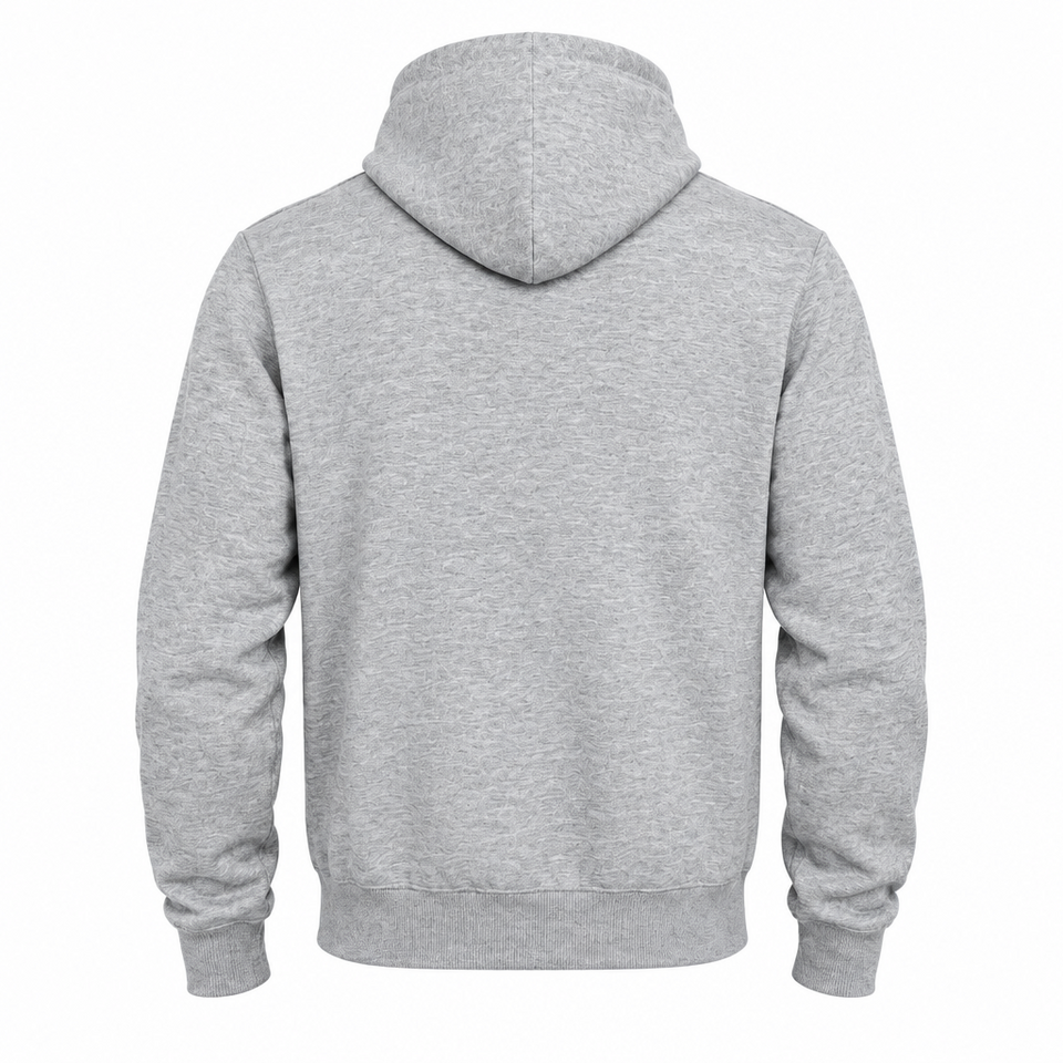CuddleDad – Bekväm och praktisk – Hoodie för män med förvaringsficka