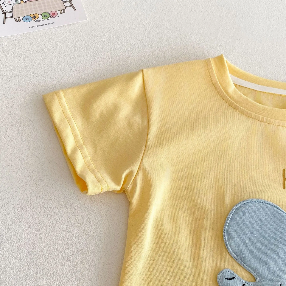 LittlePatch – Tecknad film & Roligt  – Barn-T-shirt med tecknade film-patchar