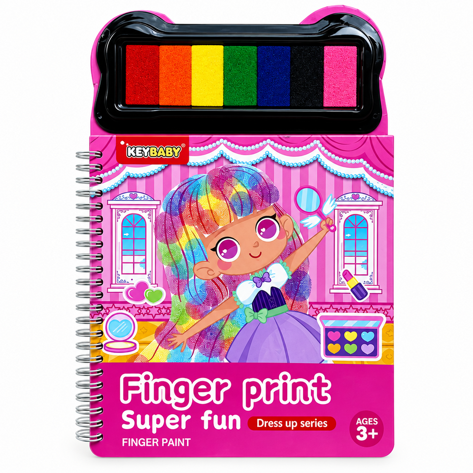 FingerArt – Kreativt & färgglatt – Fingerfärgsbok för barn
