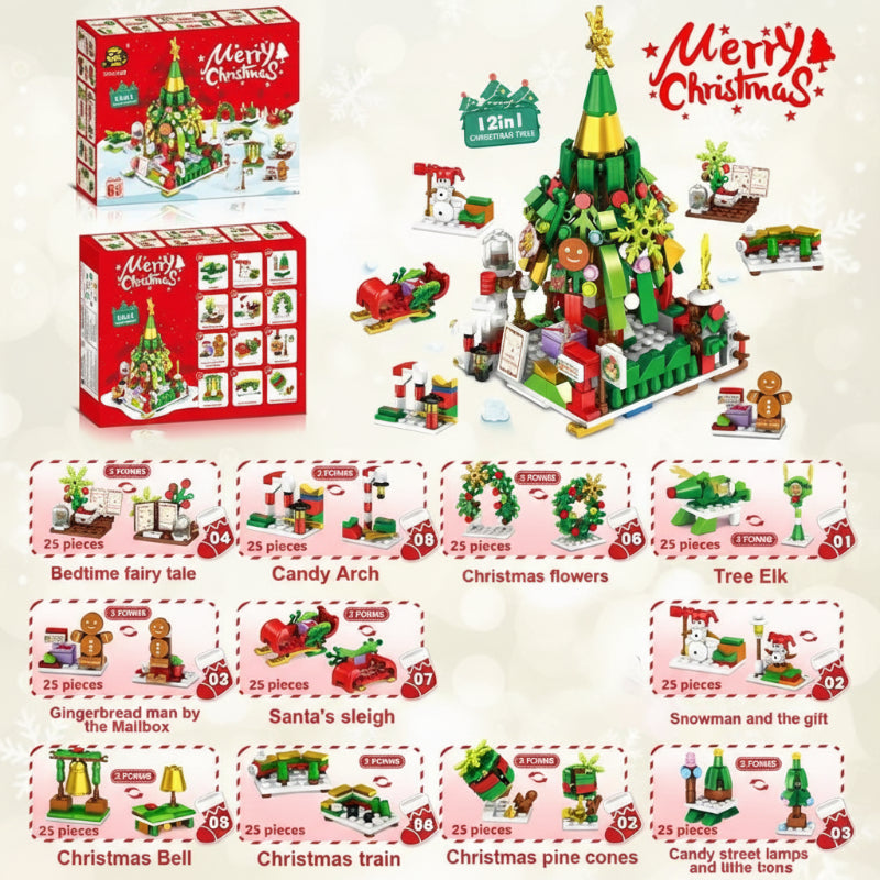HolidayBlocks – Glada & dekorativa – Juliga minibyggklossar