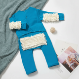 TinyCleaner – Mjuk & praktisk – Babyoverall för krypande och lek