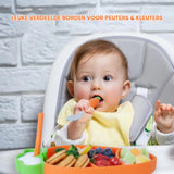 MiniMeal – Säker & halksäker – Silikonbordsset med bestick för småbarn