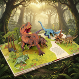 JurassicKids – Spännande & lärorikt – Pop-up-bok: 3D-encyklopedi om dinosaurier