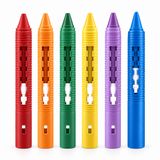 DoodleBath – Färgglatt & lekfullt – Set med 6 badkritor