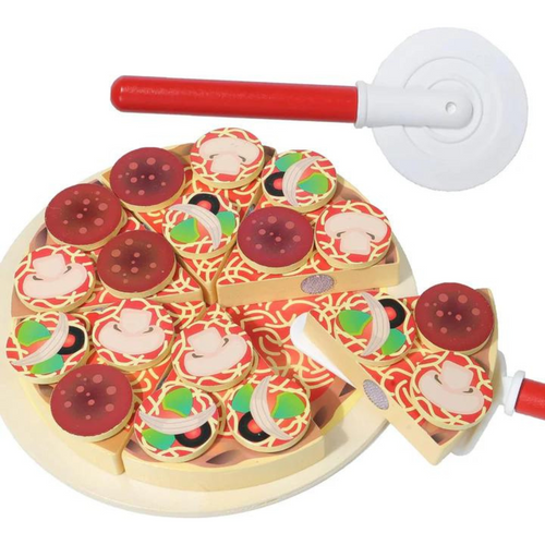 PizzaFun – Fantasifullt och lärorikt - Pizza-lekset i trä