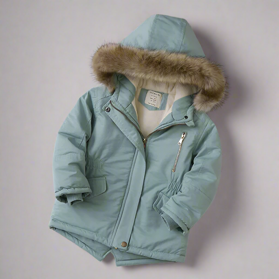 CozyTrend – Varm och elegant – Parkas vinterjacka med pälskrage