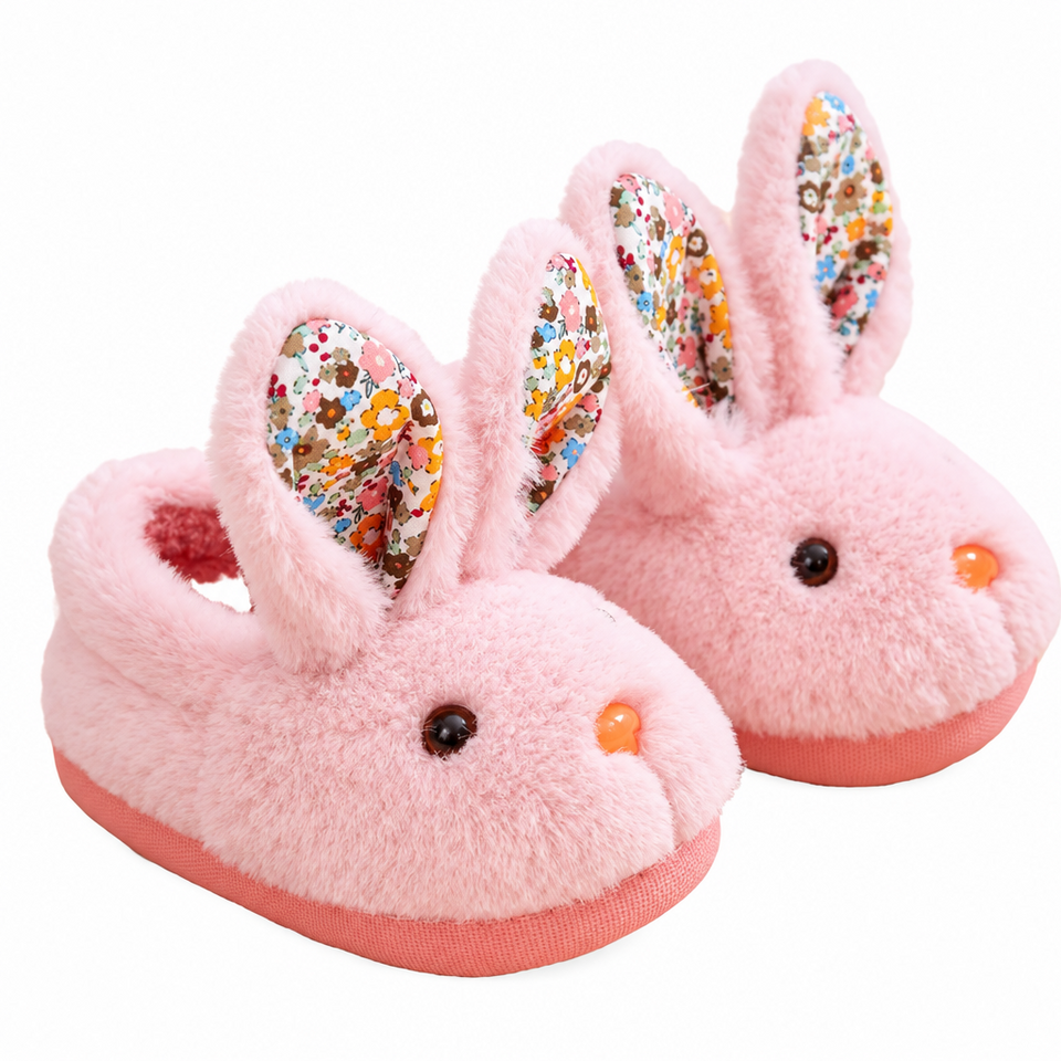 BunnyToes – Mjuka & varma – plyschiga kanintofflor