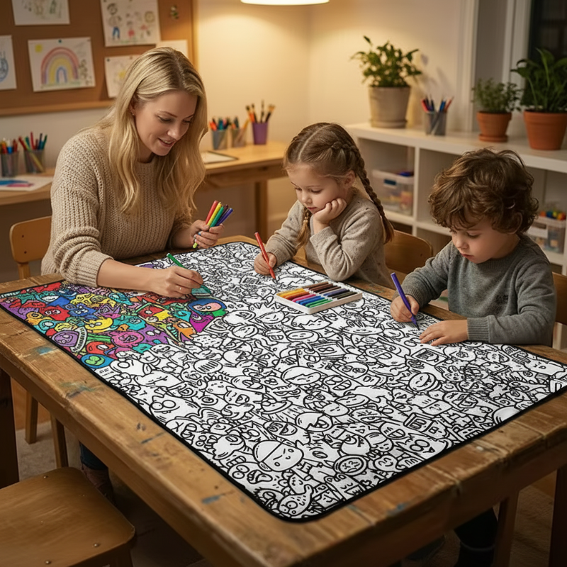 ColorFun – Kreativt & lärorikt – Stor målarfilt