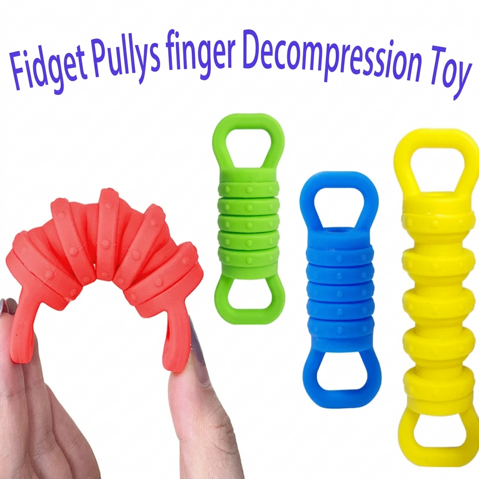 Plungy – Elastiska & sensoriska – Fidget-leksaker i silikon (4-pack)