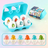 Montessori 3D Eggs Puzzle – Ett roligt påskspel – Äggsorteringsspel