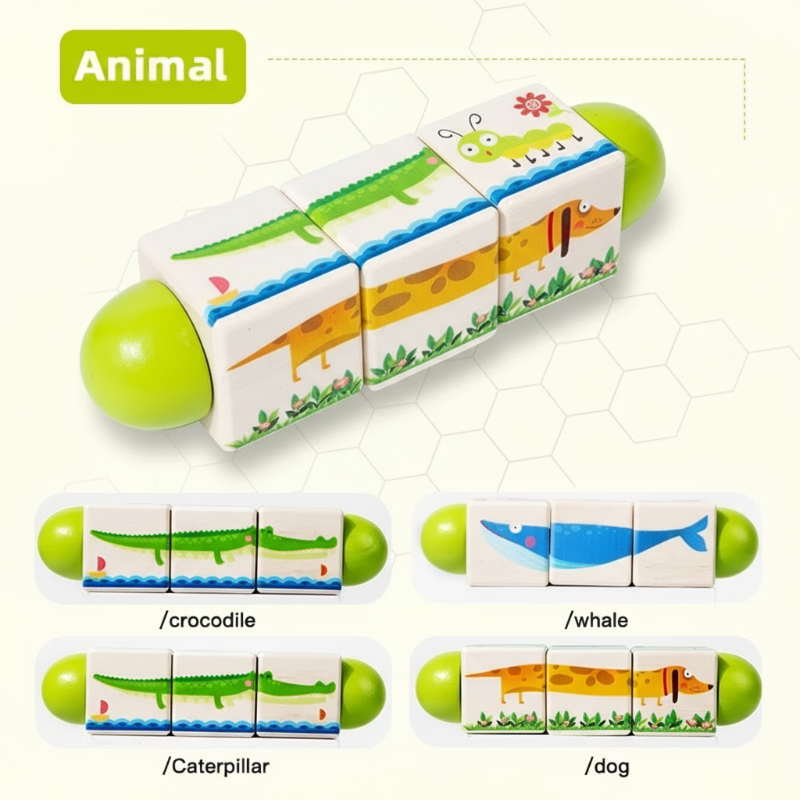 WoodiTurn – Lärorikt & Roligt – Roterande pussel
