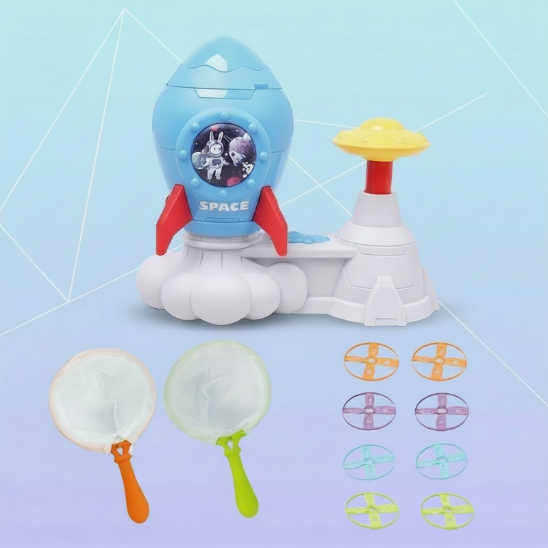 Butterfly Rocket Launcher Game – Aktivt & lekfullt – Flygande frisbee-raket