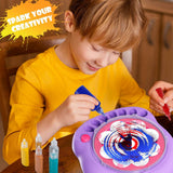 SpinArt – Kreativt & pedagogiskt – Gör-det-själv-målningsspinnmaskin