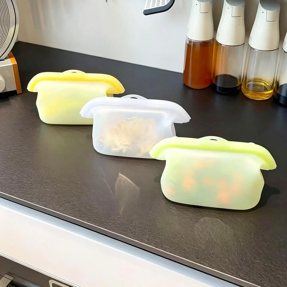 MealSaver – Praktisk och återanvändbar – Förvaringspåse i silikon för livsmedel